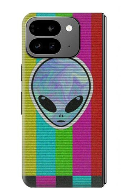 W3437 Extraterrestre Aucun signal Etui Coque Housse et Flip Housse Cuir pour Google Pixel 9 Pro Fold