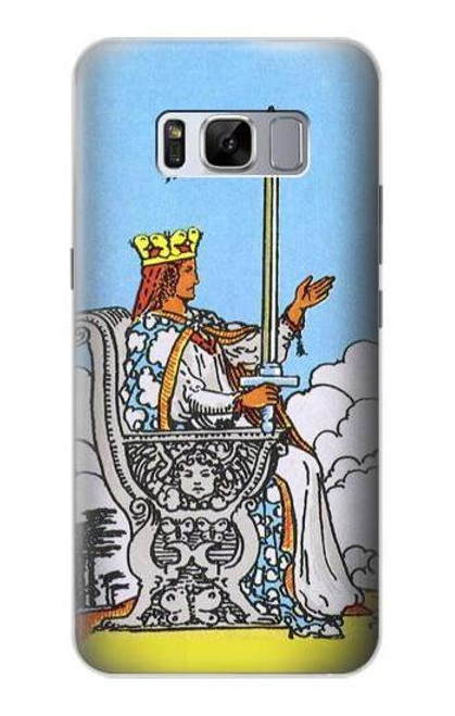 W3068 Carte de tarot Reine des épées Etui Coque Housse et Flip Housse Cuir pour Samsung Galaxy S8