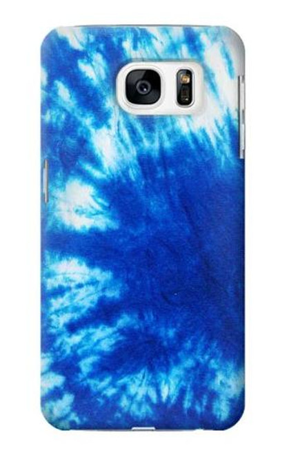 W1869 Tie Dye Bleu Etui Coque Housse et Flip Housse Cuir pour Samsung Galaxy S7