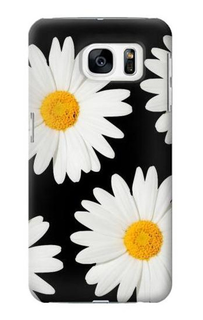 W2477 une marguerite Etui Coque Housse et Flip Housse Cuir pour Samsung Galaxy S7