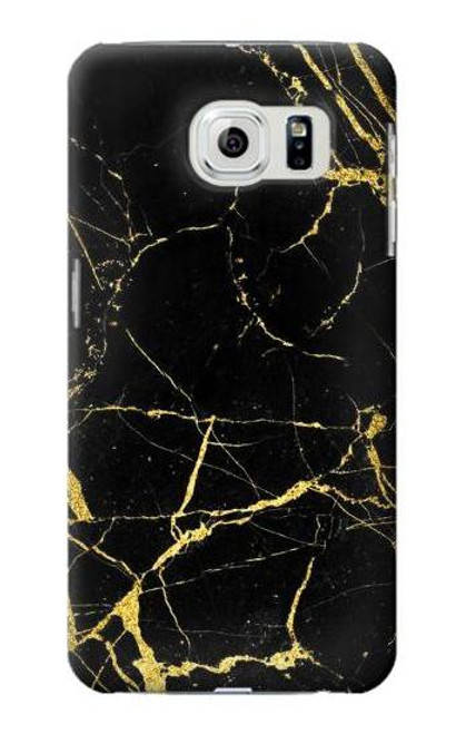 W2896 Marbre d'or imprimé graphique Etui Coque Housse et Flip Housse Cuir pour Samsung Galaxy S6