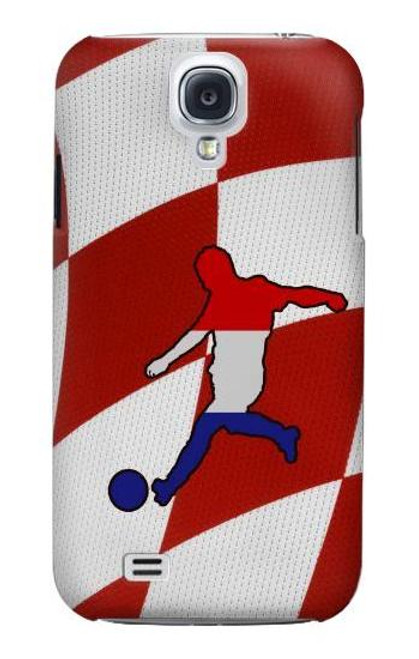 W2993 Croatie Football Football Etui Coque Housse et Flip Housse Cuir pour Samsung Galaxy S4