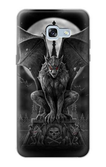 W0850 Gargouille diable démon Etui Coque Housse et Flip Housse Cuir pour Samsung Galaxy A5 (2017)