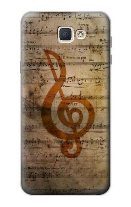 W2368 Note de musique Etui Coque Housse et Flip Housse Cuir pour Samsung Galaxy J7 Prime