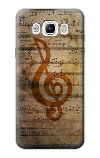 W2368 Note de musique Etui Coque Housse et Flip Housse Cuir pour Samsung Galaxy J7 (2016)