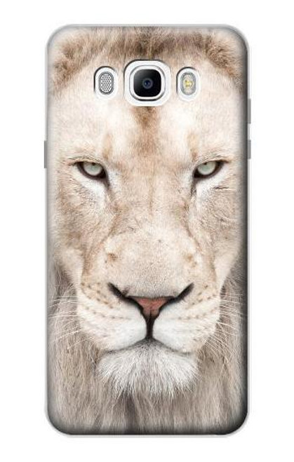 W2399 Lion Visage Etui Coque Housse et Flip Housse Cuir pour Samsung Galaxy J7 (2016)