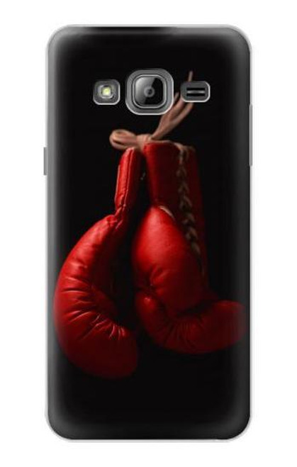 W1253 Gant de boxe Etui Coque Housse et Flip Housse Cuir pour Samsung Galaxy J3 (2016)