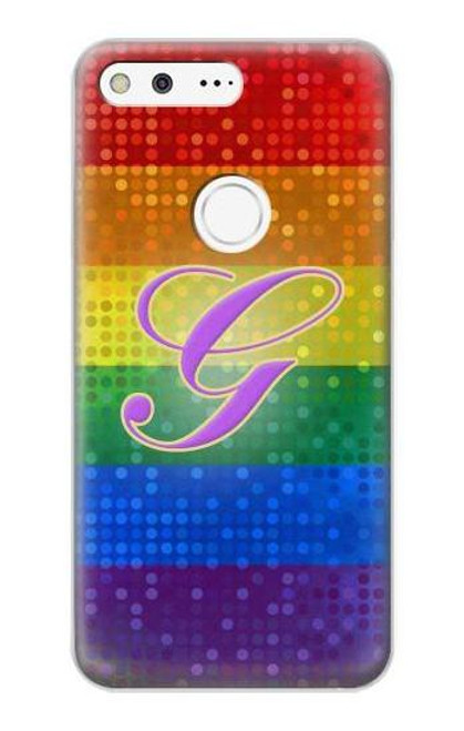 W2899 Arc en ciel LGBT Gay Pride Drapeau Etui Coque Housse et Flip Housse Cuir pour Google Pixel XL