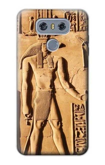 W0391 Sobek égyptien Etui Coque Housse et Flip Housse Cuir pour LG G6