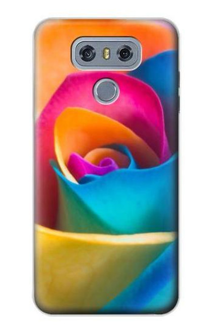 W1671 Arc en ciel coloré Rose Etui Coque Housse et Flip Housse Cuir pour LG G6