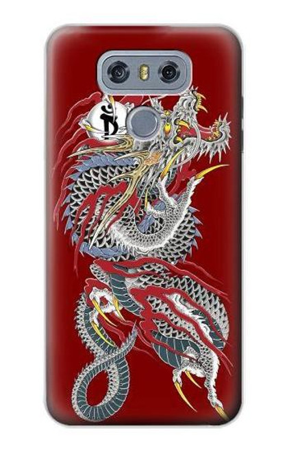 W2104 Yakuza dragon Tatouage Etui Coque Housse et Flip Housse Cuir pour LG G6