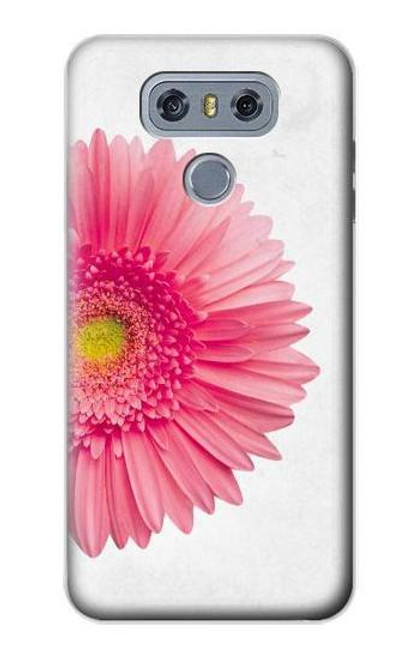 W3044 Rose Gerbera millésimé Etui Coque Housse et Flip Housse Cuir pour LG G6