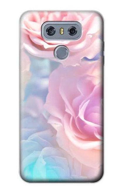 W3050 Pastel Fleurs millésimé Etui Coque Housse et Flip Housse Cuir pour LG G6