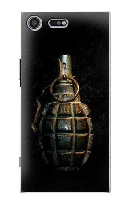 W0881 Grenade Etui Coque Housse et Flip Housse Cuir pour Sony Xperia XZ Premium