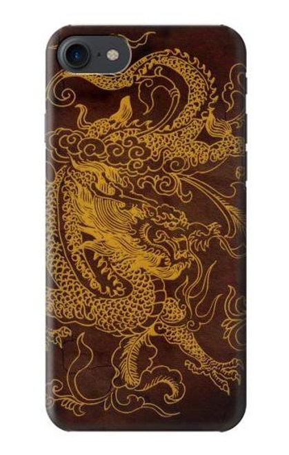 W2911 Dragon chinois Etui Coque Housse et Flip Housse Cuir pour iPhone 7, iPhone 8, iPhone SE (2020) (2022)