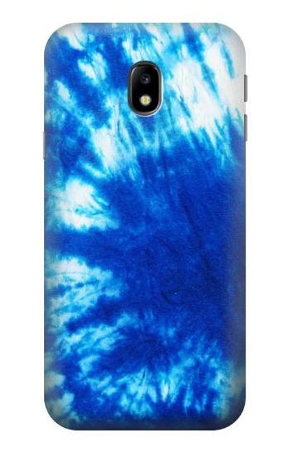 W1869 Tie Dye Bleu Etui Coque Housse et Flip Housse Cuir pour Samsung Galaxy J3 (2017) EU Version