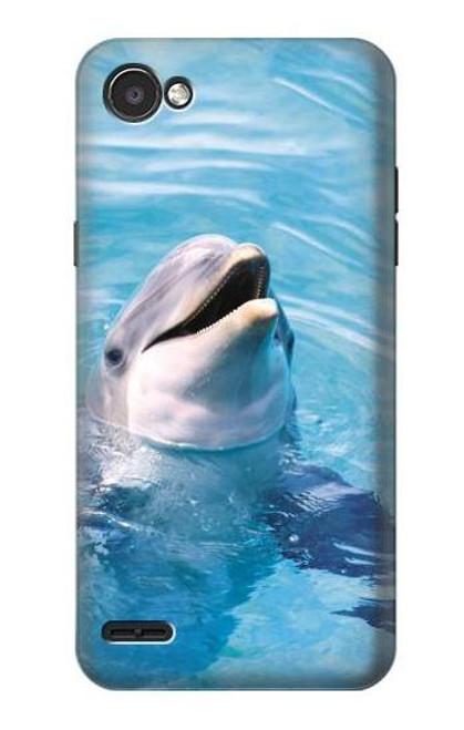 W1291 Les Dauphins en Mer Coque Housse pour LG Q6