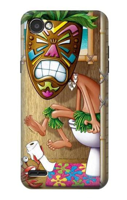 W1702 Tiki Homme Toilette Etui Coque Housse et Flip Housse Cuir pour LG Q6