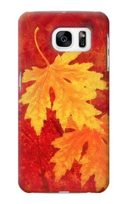 W0479 feuille d'érable Etui Coque Housse et Flip Housse Cuir pour Samsung Galaxy S7