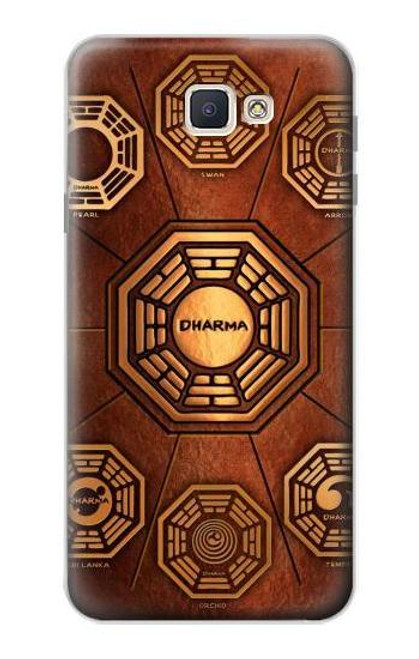 W0851 Dharma Etui Coque Housse et Flip Housse Cuir pour Samsung Galaxy J7 Prime (SM-G610F)