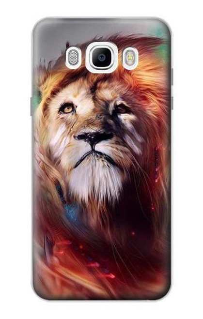 W0691 Peinture Leo Etui Coque Housse et Flip Housse Cuir pour Samsung Galaxy J7 (2016)