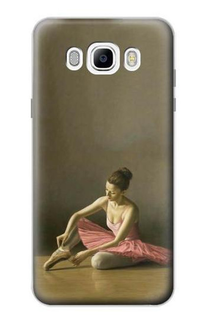 W1241 Ballet Etui Coque Housse et Flip Housse Cuir pour Samsung Galaxy J7 (2016)