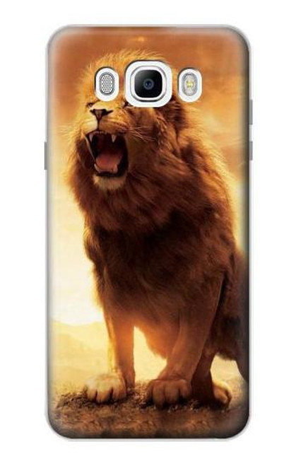 W1957 Lion Etui Coque Housse et Flip Housse Cuir pour Samsung Galaxy J7 (2016)