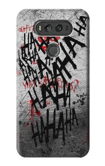 W3073 Joker Hahaha de sang éclaboussures Etui Coque Housse et Flip Housse Cuir pour LG V20