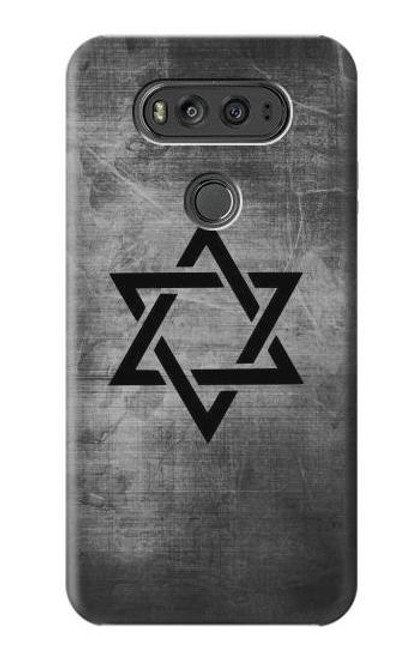 W3107 Judaïsme étoile de David Symbole Etui Coque Housse et Flip Housse Cuir pour LG V20