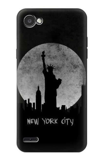 W3097 La ville de New York Etui Coque Housse et Flip Housse Cuir pour LG Q6