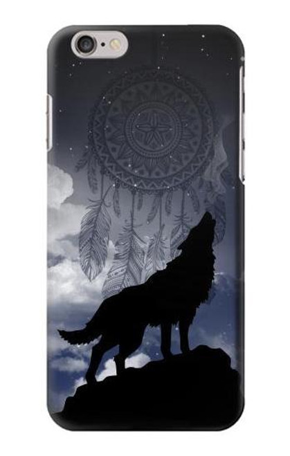 W3011 Dream Catcher Loup Hurlant Etui Coque Housse et Flip Housse Cuir pour iPhone 6 6S