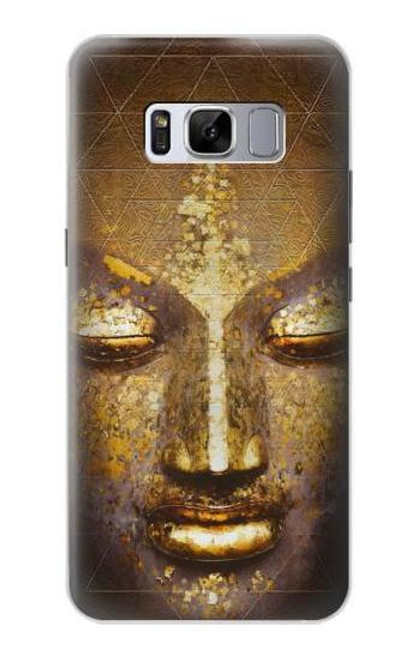 W3189 Magique Yantra Bouddha Visage Etui Coque Housse et Flip Housse Cuir pour Samsung Galaxy S8