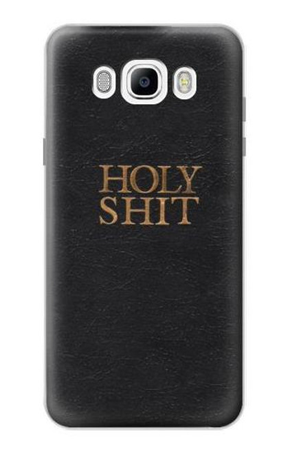 W3166 Drôle Holy Shit Etui Coque Housse et Flip Housse Cuir pour Samsung Galaxy J7 (2016)