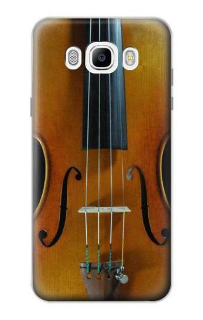 W3234 Violon Etui Coque Housse et Flip Housse Cuir pour Samsung Galaxy J7 (2016)