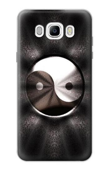 W3241 Yin Yang Symbole Etui Coque Housse et Flip Housse Cuir pour Samsung Galaxy J7 (2016)