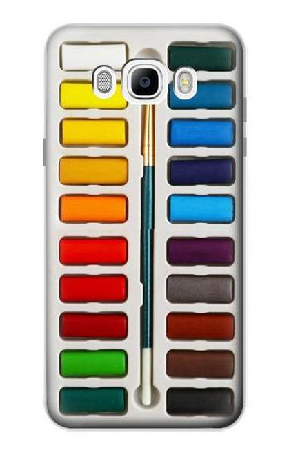 W3243 Ensemble de peinture aquarelle Etui Coque Housse et Flip Housse Cuir pour Samsung Galaxy J7 (2016)