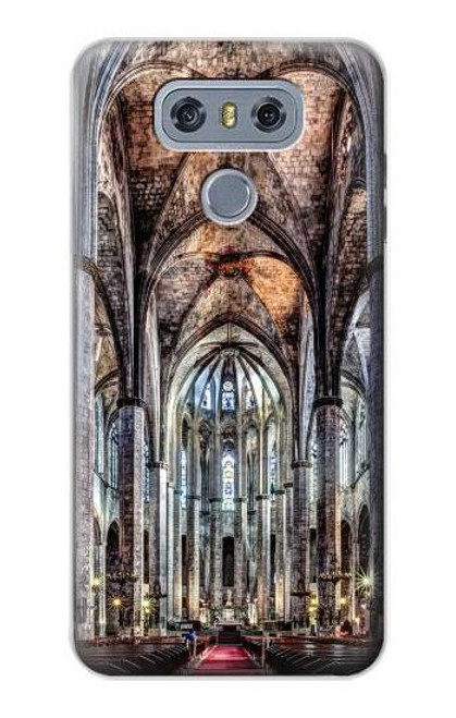 W3210 Santa Maria Del Mar Cathedral Etui Coque Housse et Flip Housse Cuir pour LG G6