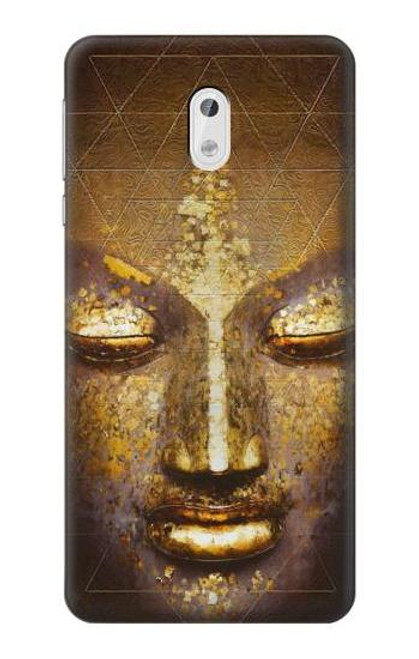 W3189 Magique Yantra Bouddha Visage Etui Coque Housse et Flip Housse Cuir pour Nokia 3