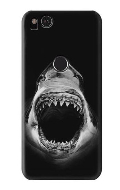 W3100 Requin blanc Etui Coque Housse et Flip Housse Cuir pour Google Pixel 2