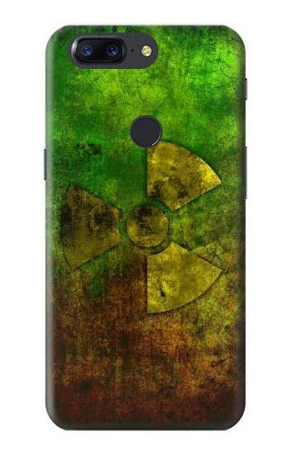 W3202 Symbole de danger radioactif nucléaire Etui Coque Housse et Flip Housse Cuir pour OnePlus 5T