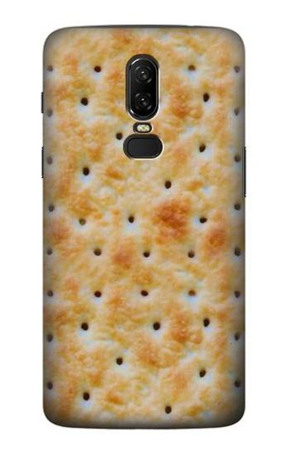 W2987 Crème Biscuits Cracker Etui Coque Housse et Flip Housse Cuir pour OnePlus 6