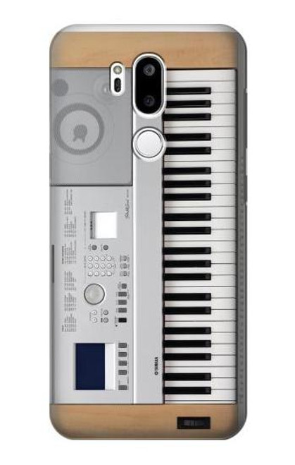 W0891 Clavier numérique Piano Etui Coque Housse et Flip Housse Cuir pour LG G7 ThinQ