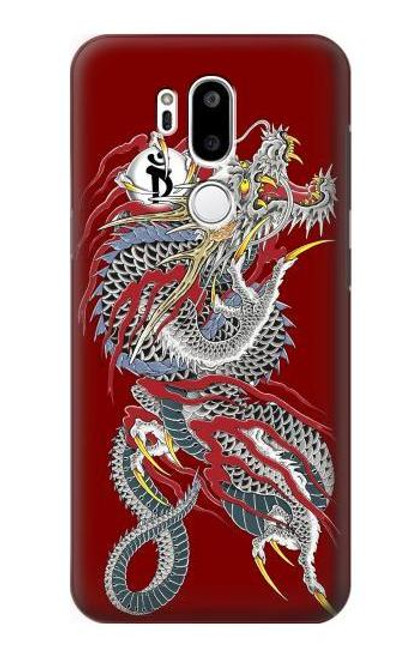 W2104 Yakuza dragon Tatouage Etui Coque Housse et Flip Housse Cuir pour LG G7 ThinQ