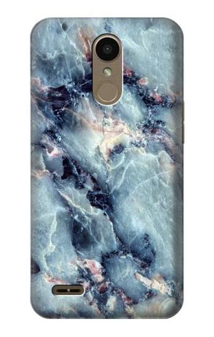 W2689 Bleu Marbre Texture Imprimé graphique Etui Coque Housse et Flip Housse Cuir pour LG K10 (2018), LG K30