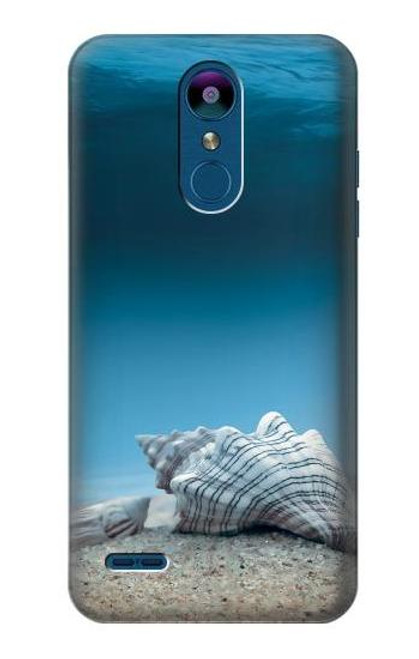 W3213 Coquilles de mer sous la mer Etui Coque Housse et Flip Housse Cuir pour LG K8 (2018)