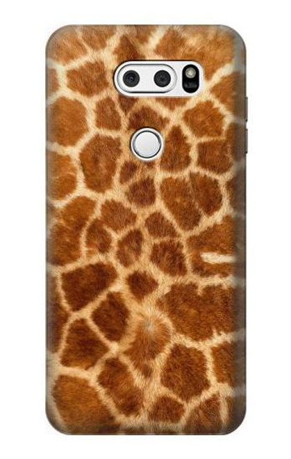 W0422 girafe Peau Etui Coque Housse et Flip Housse Cuir pour LG V30, LG V30 Plus, LG V30S ThinQ, LG V35, LG V35 ThinQ