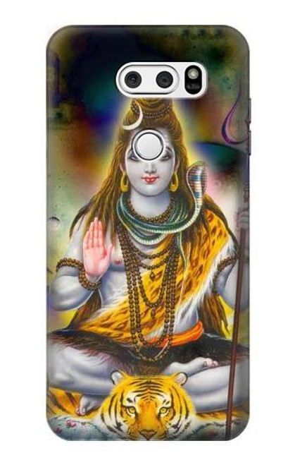 W2287 Seigneur Shiva dieu hindou Etui Coque Housse et Flip Housse Cuir pour LG V30, LG V30 Plus, LG V30S ThinQ, LG V35, LG V35 ThinQ