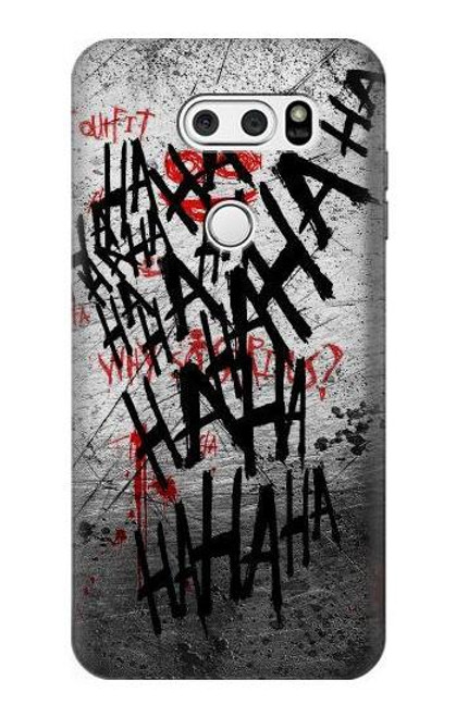 W3073 Joker Hahaha de sang éclaboussures Etui Coque Housse et Flip Housse Cuir pour LG V30, LG V30 Plus, LG V30S ThinQ, LG V35, LG V35 ThinQ