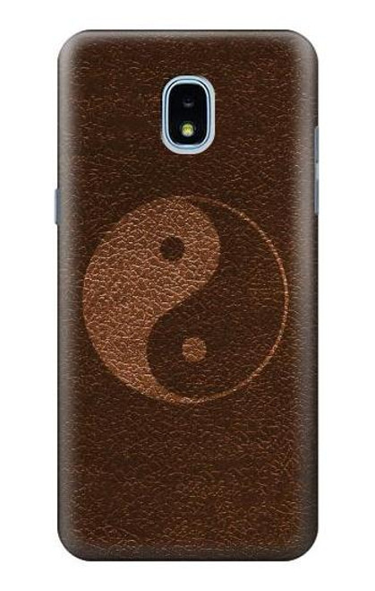 W0825 Taoïsme Yin Yang Etui Coque Housse et Flip Housse Cuir pour Samsung Galaxy J3 (2018), J3 Star, J3 V 3rd Gen, J3 Orbit, J3 Achieve, Express Prime 3, Amp Prime 3