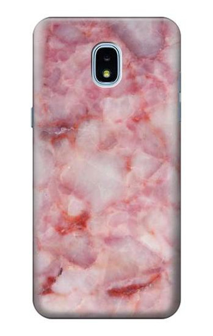 W2843 Texture en marbre rose Etui Coque Housse et Flip Housse Cuir pour Samsung Galaxy J3 (2018), J3 Star, J3 V 3rd Gen, J3 Orbit, J3 Achieve, Express Prime 3, Amp Prime 3